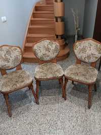 Krzesła dębowe styl retro vintage