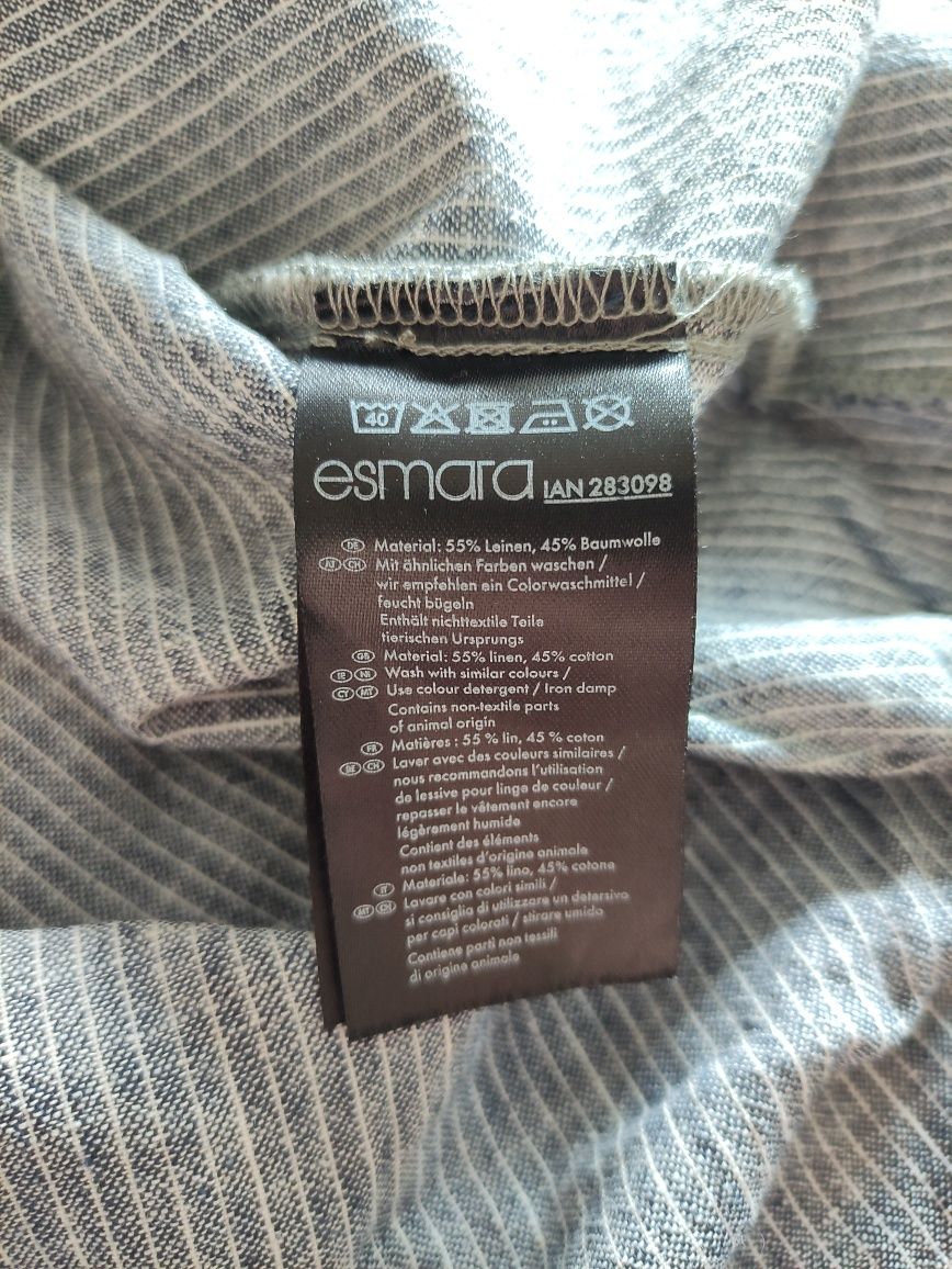 Esmara tunika koszulowa len bawełna 38