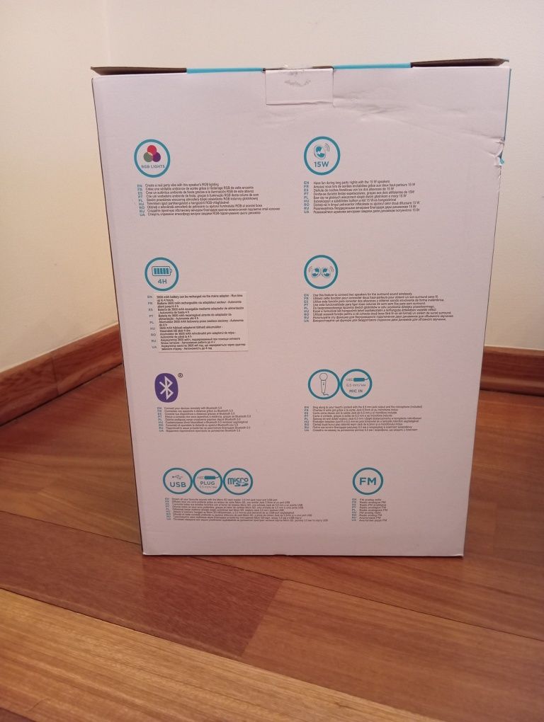 Przenośny głośnik Bluetooth Z funkcją karaoke qilive