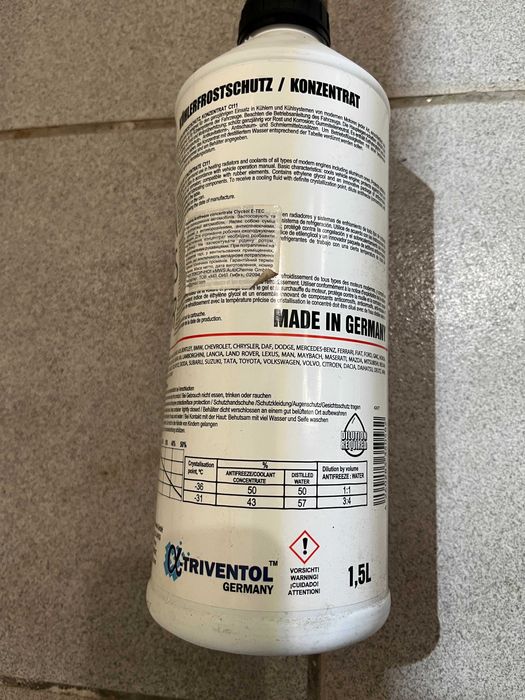 Антифриз концентрат E-TEC G11 1,5л