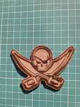 Naszywka narzepka  - Pirate Skull - Milspec Monkey - coyote - morale