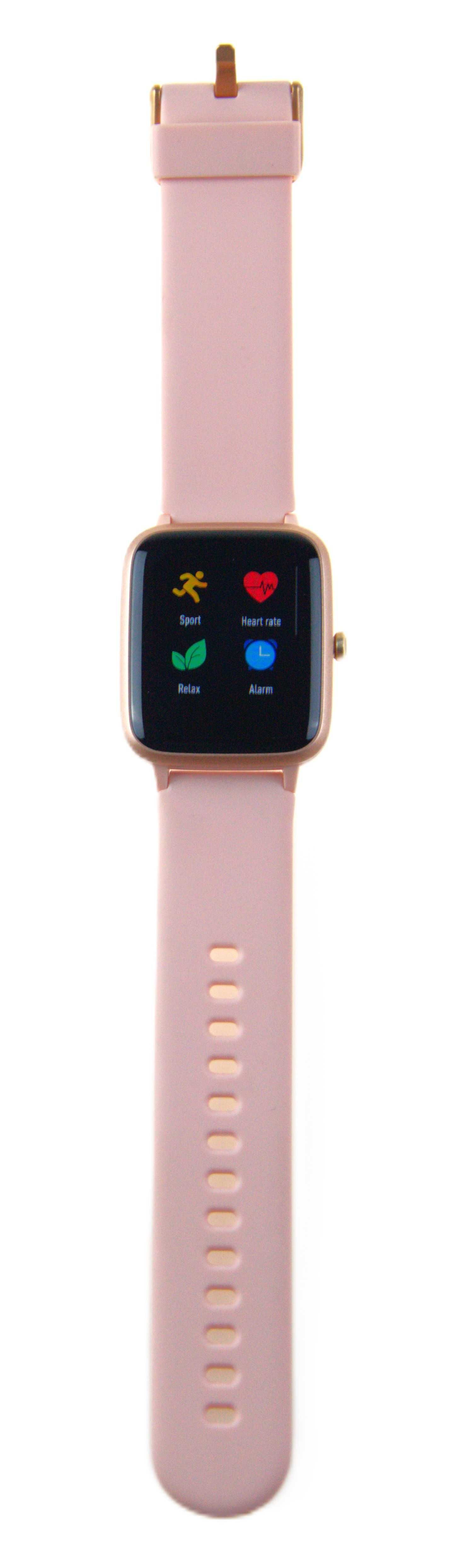 Zegarek smartwatch różowy, ID205L, IP68, ekran dotykowy,ekran 1,3 cala