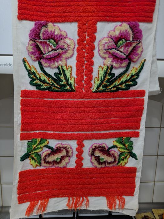 Рушник вышитый в  технике «нетканый гобелен»