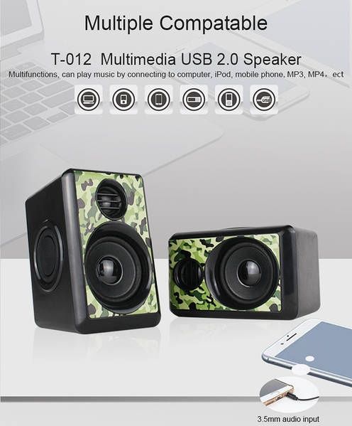 Колонки для компьютера, ноутбука Kisonli T-012