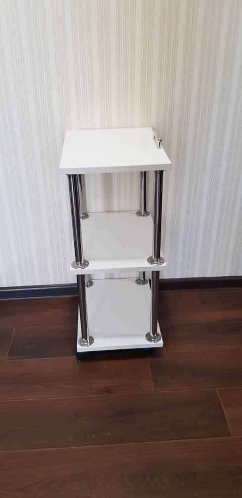 Косметологическая этажерка-тележка-стол на колесиках