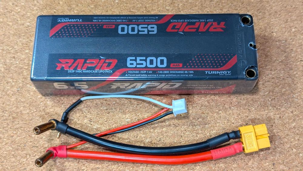 Turnigy Rapid 2S2P 6500mAh 7.4V 140C Li-pol Батарея Високострумова