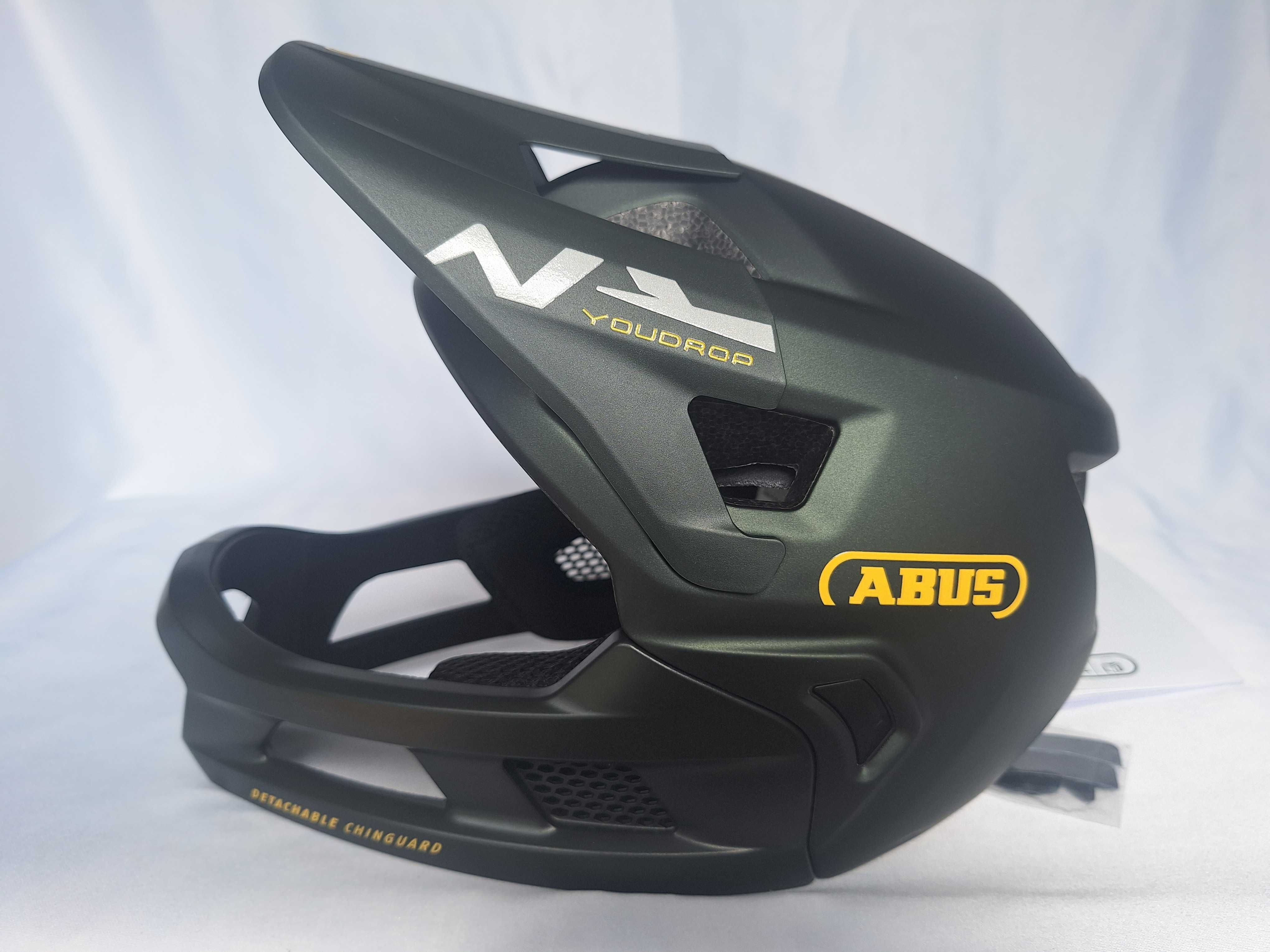 Kask rowerowy fullface Abus Youdrop FF Moss Green S 48-55cm