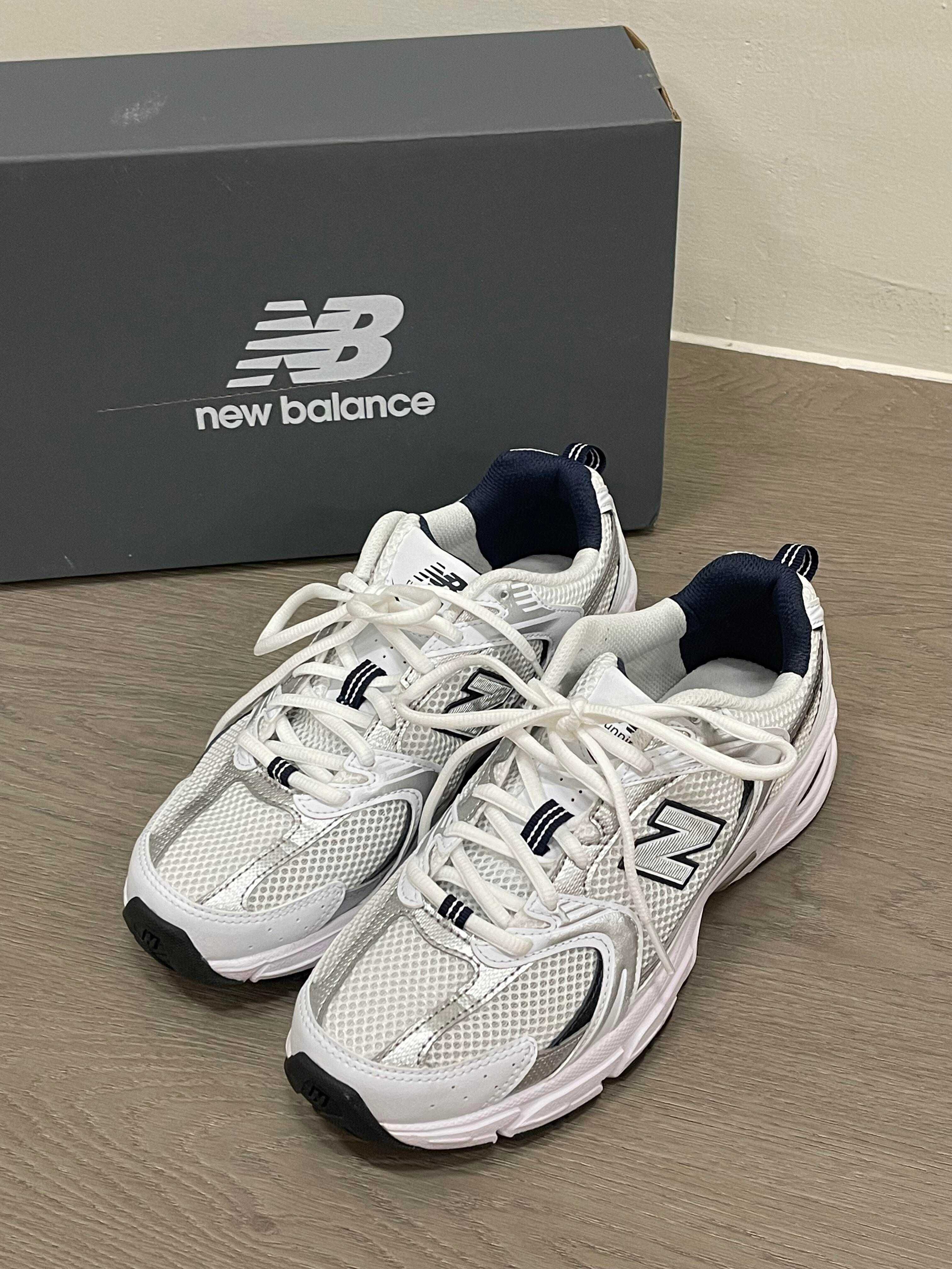 New Balance 530 White Silver Navy Rozmiar 42
