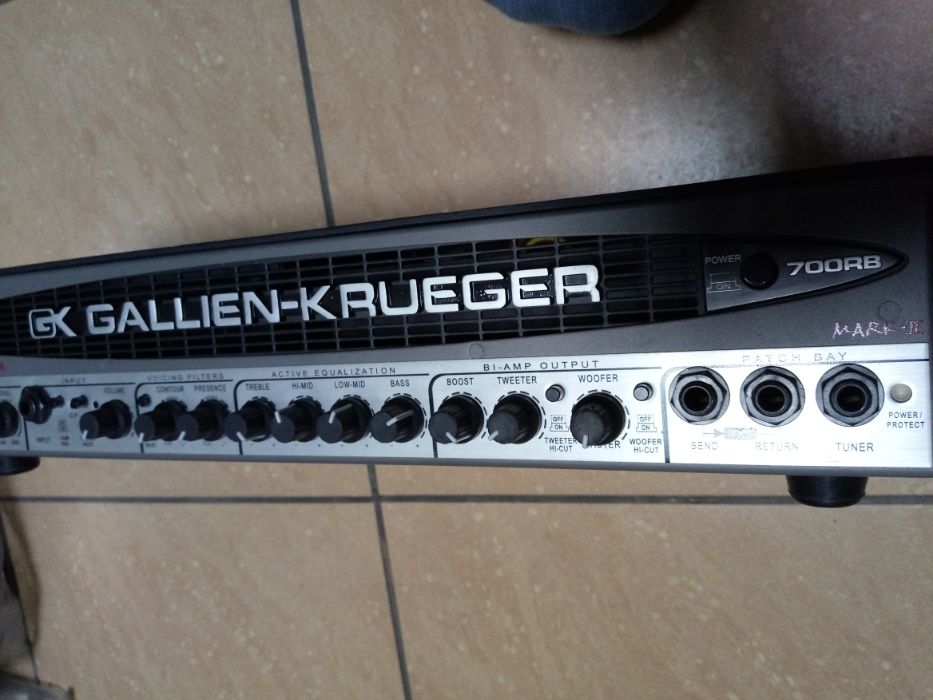 wzmacniacz basowy GALLIEN KRUEGER + kolumna 15"