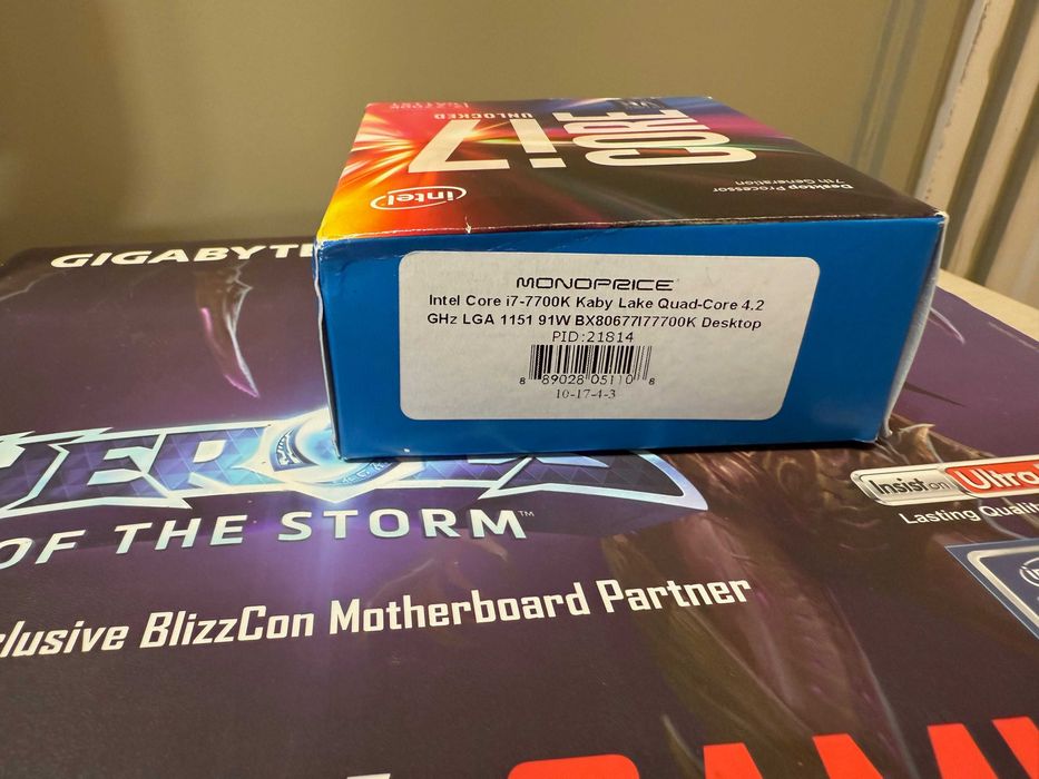 Комплект i7 7700k + Gigabite Z170MX-Gaming 5