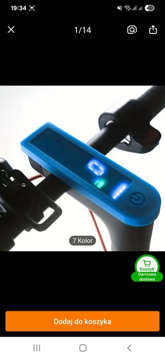 Osłona wyświetlacza hulajnogi motus xiaomi