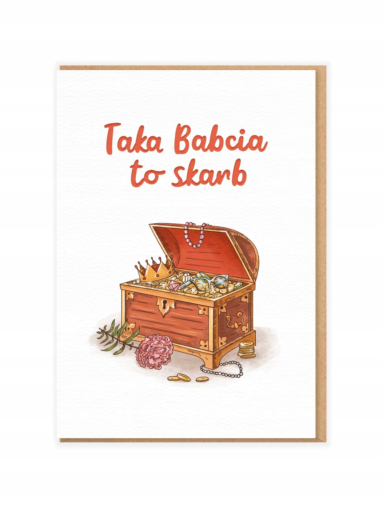 Kartka Dzień Babci (Taka Babcia To Skarb) 12 X 17 Cm
