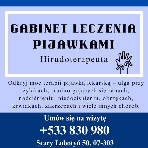 Gabinet leczenia pijawkami - Pijawka Lekarska