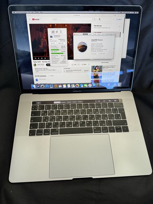 MacBook Pro 15 inch A1990 i9 32/512GB