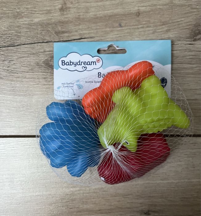 Babydream zabawki do kąpieli wody cztery zwierzątka nowe