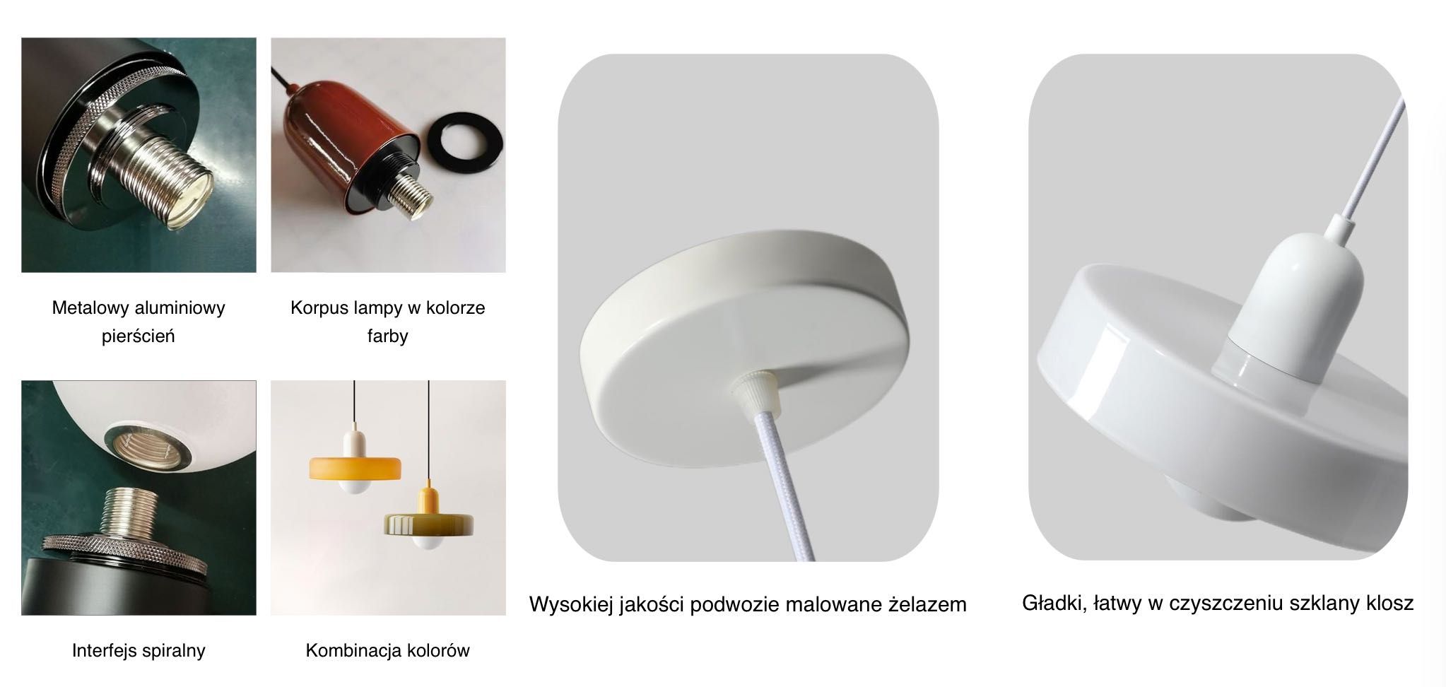 Nowa lampa Nordic pomarańczowa 35 cm