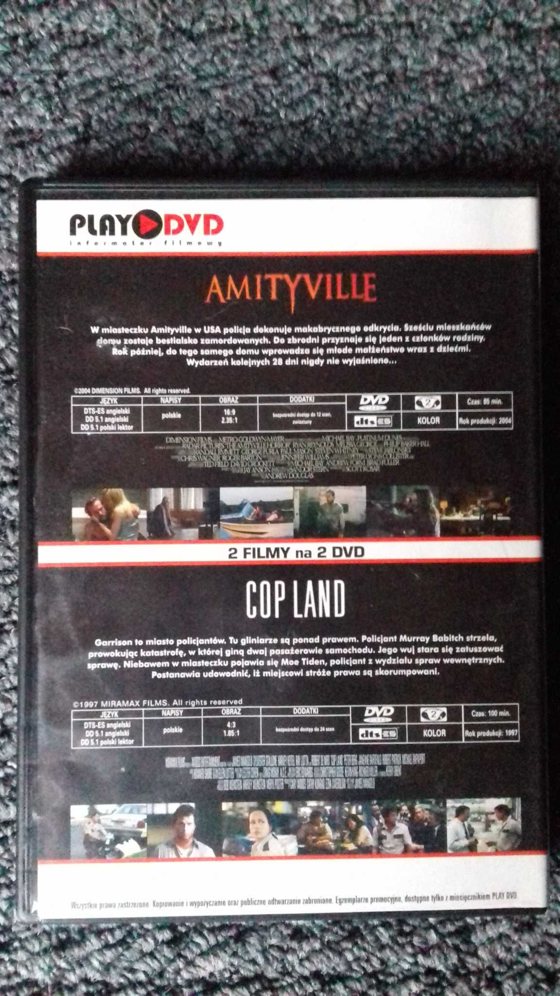 Amityville Cop Land płyta DVD 2 filmy