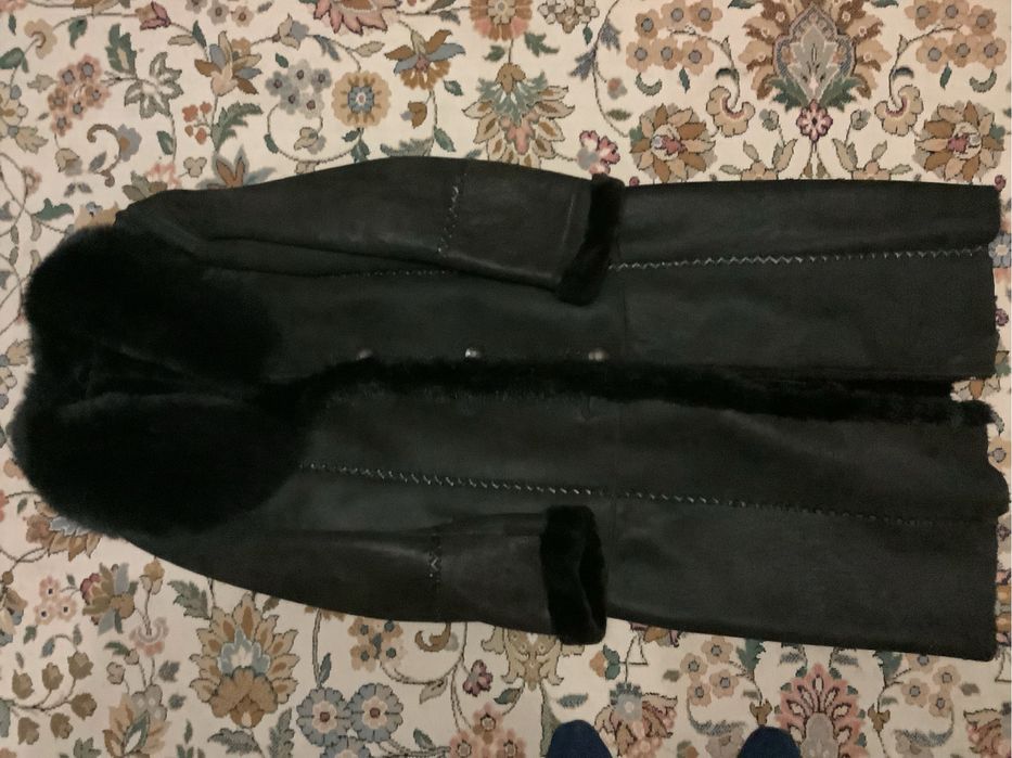 Дублянка жіноча чорна натуральна довга