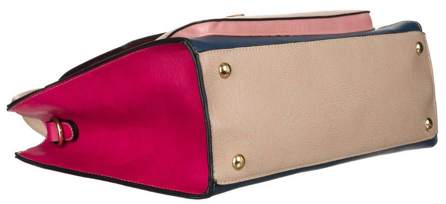 kuferek damski multicolor z paskiem na ramię