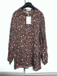 Pull & Bear Nowa bluzka wiskozowa floral S