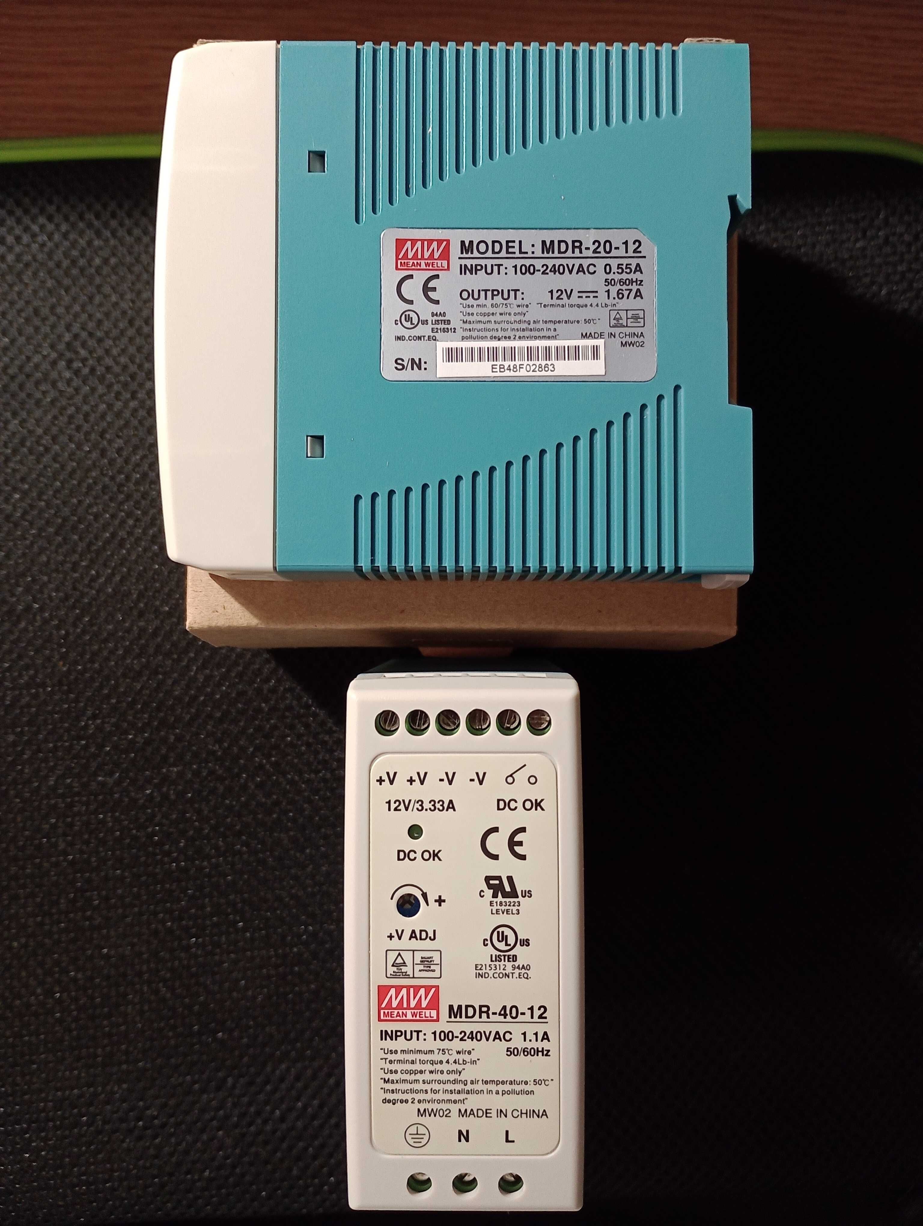 Блоки живлення Smart MDR 12 В Mean Well на DIN-рейку