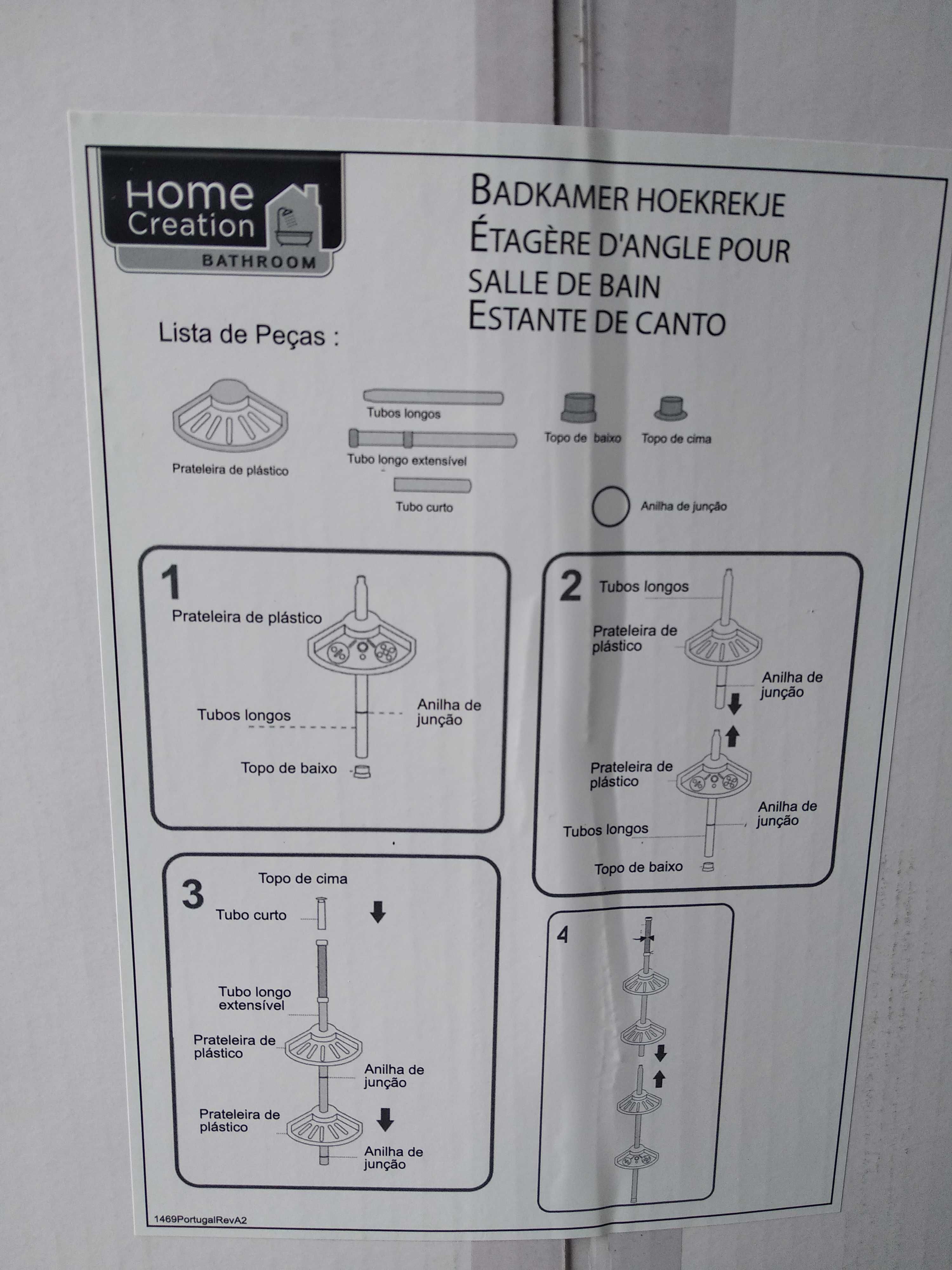 Estante de canto - Casa De Banho (Duche)