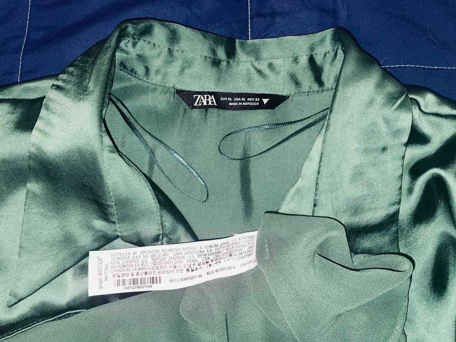 Сатиновое шелковое атласное брендовое платье "ZARA" 46-48-50