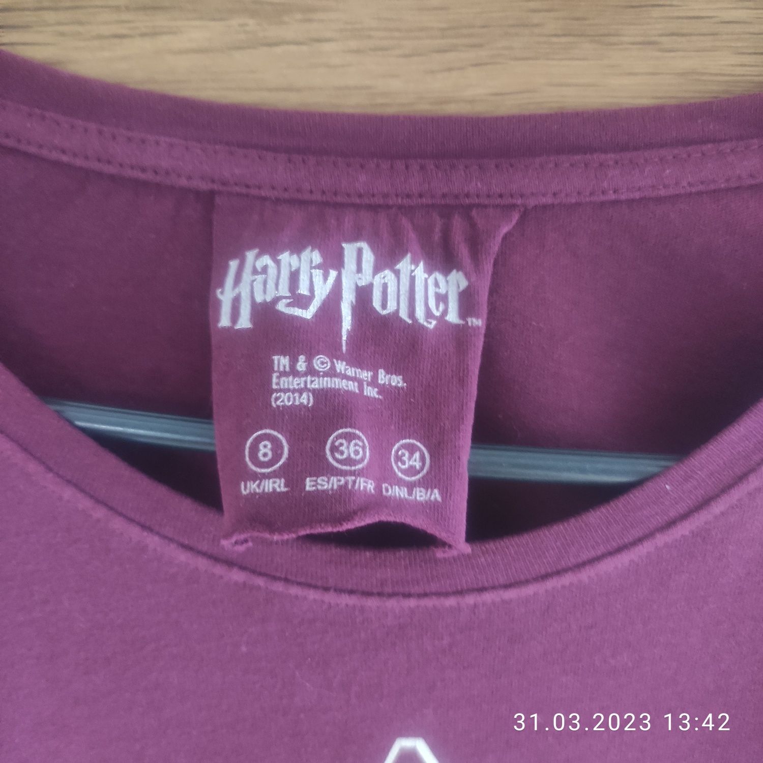 T-shirt z sagi o Harrym Potterze. Rozmiar 36