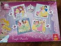 Puzzle Trefl 4w1 Disney Księżniczki