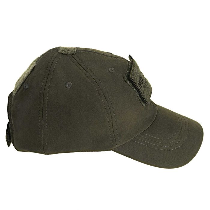 Бейсболка тепла MIL-TEC SoftShell Baseball Olive (на флісі)