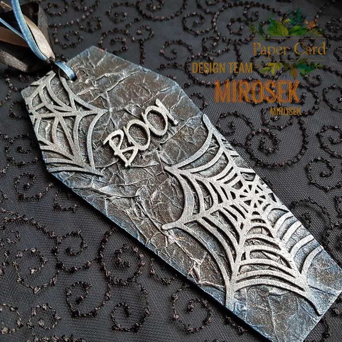 Zakładka do książki Halloween trumna boo ręcznie robiona