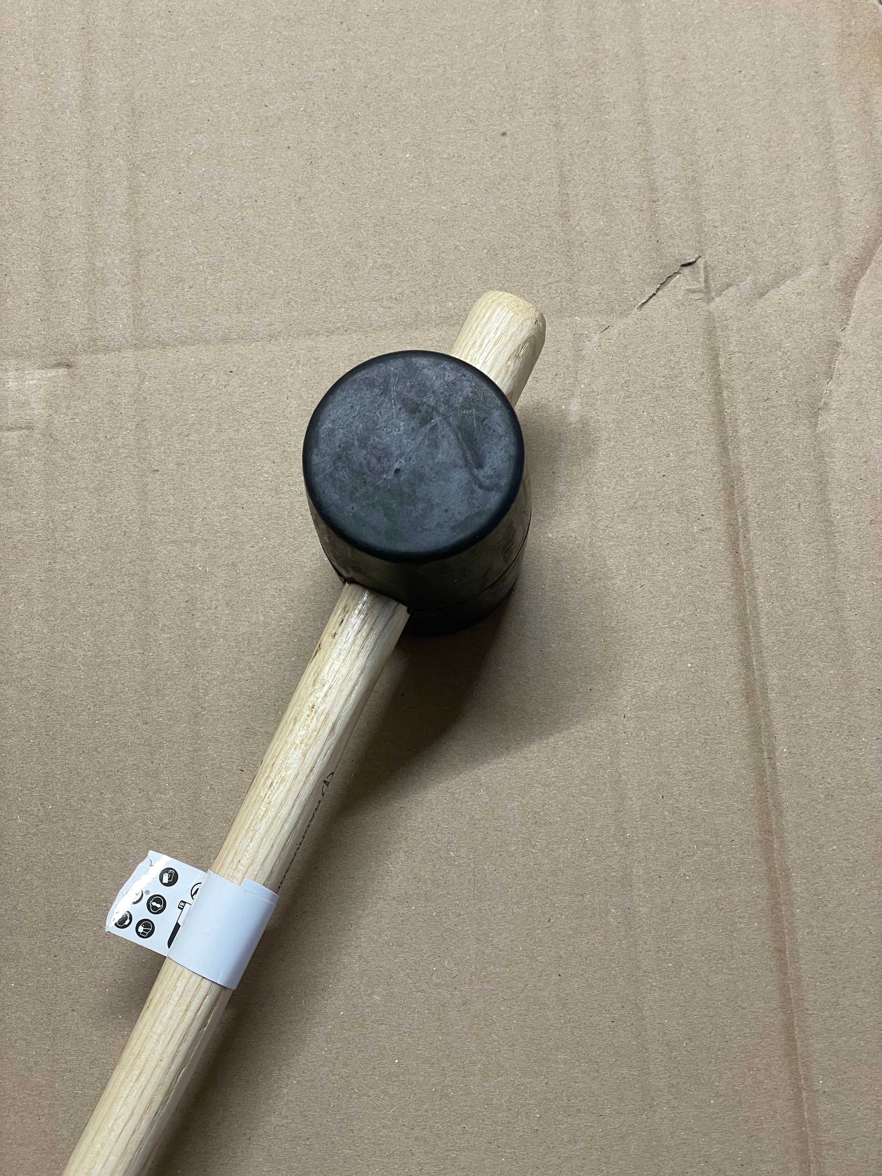 Młotek gumowy Magnusson 453 g Czarny Drewniany uchwyt