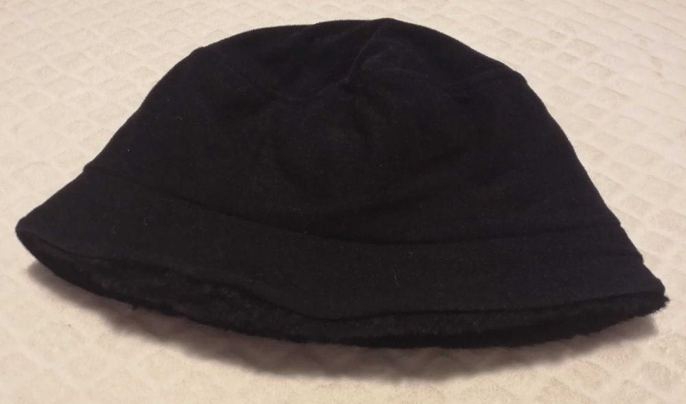 Czapka zimowa, czarna, 56cm, kapelusik, beret (Odzież, Kostiumy)