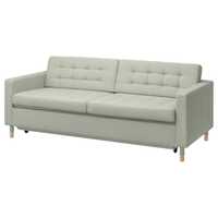 Ikea LANDSKRONA
Rozkładana sofa 3-osobowa, Gunnared jasnozielony/drew.