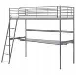 Łóżko piętrowe z biurkiem Ikea 200 na 90 cm