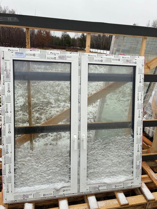 Okno PCV 157x158 3szyby zew.antracyt