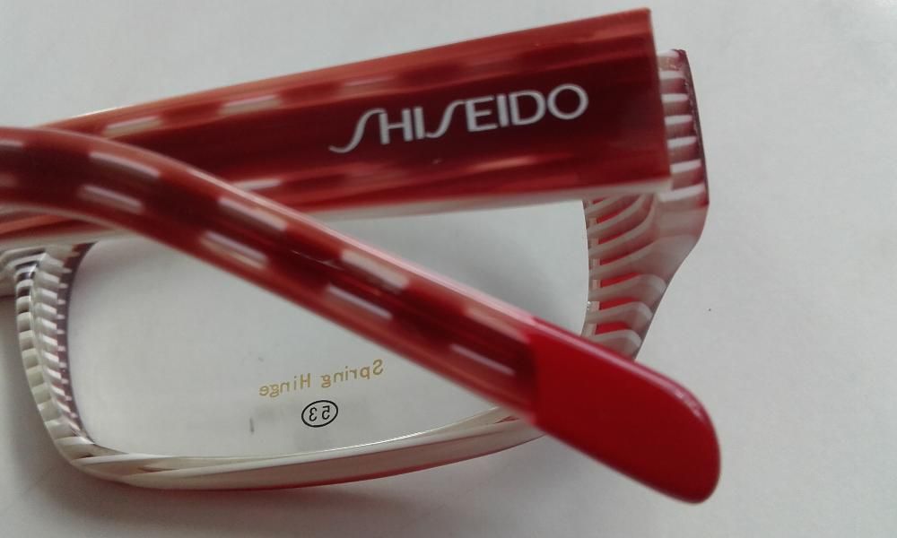 SHISEIDO mod.SH 5025 spring hinge oprawki czerwono-biała perła -nowość