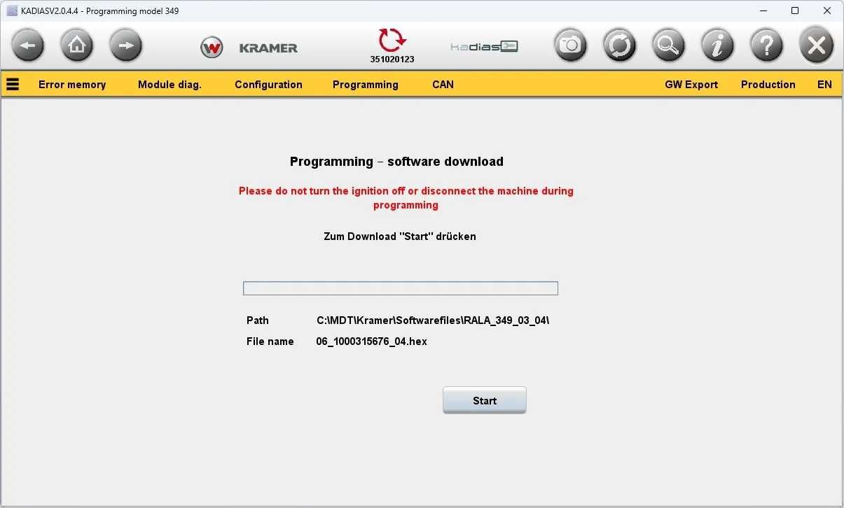 KRAMER Wacker Neuson ZESTAW Diagnostyczny CanFox Licencja Serwis ASO