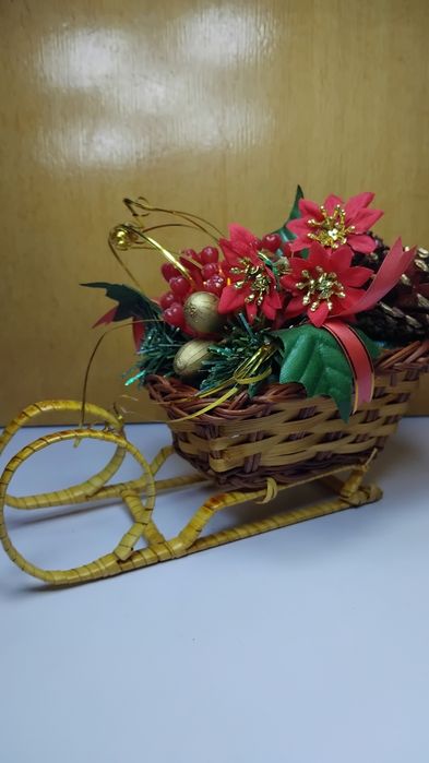 Рождественские новогодние сани