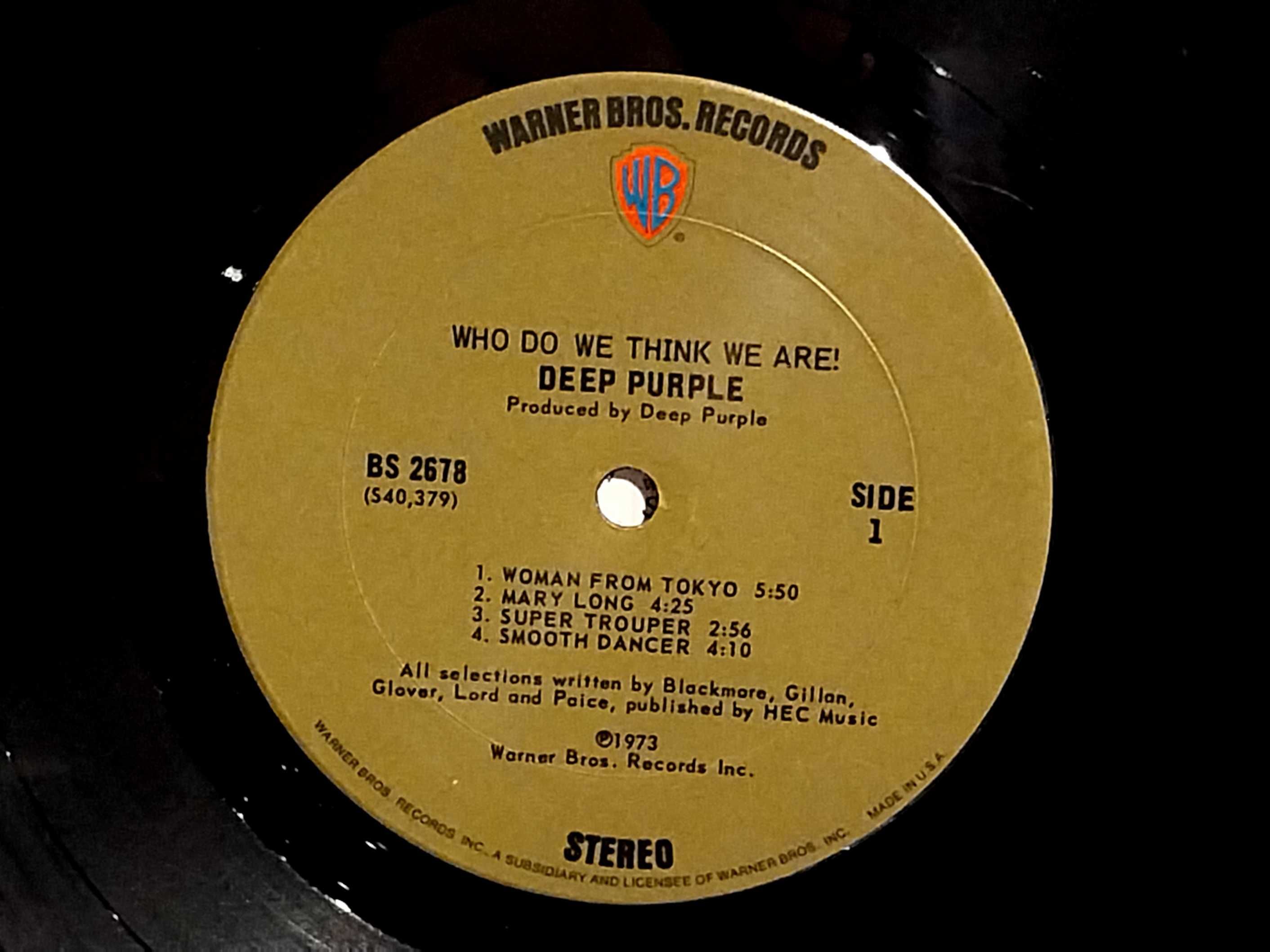 Deep Purple - Who Do We Think We Are, LP, 1973, 1st US Press