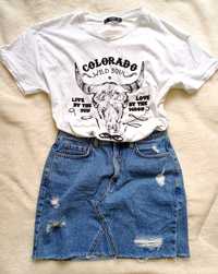 Футболка бренду Colorado +юбка джинс