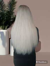 Włosy naturalne 50-55cm o wadze 100gr (200 pasm)