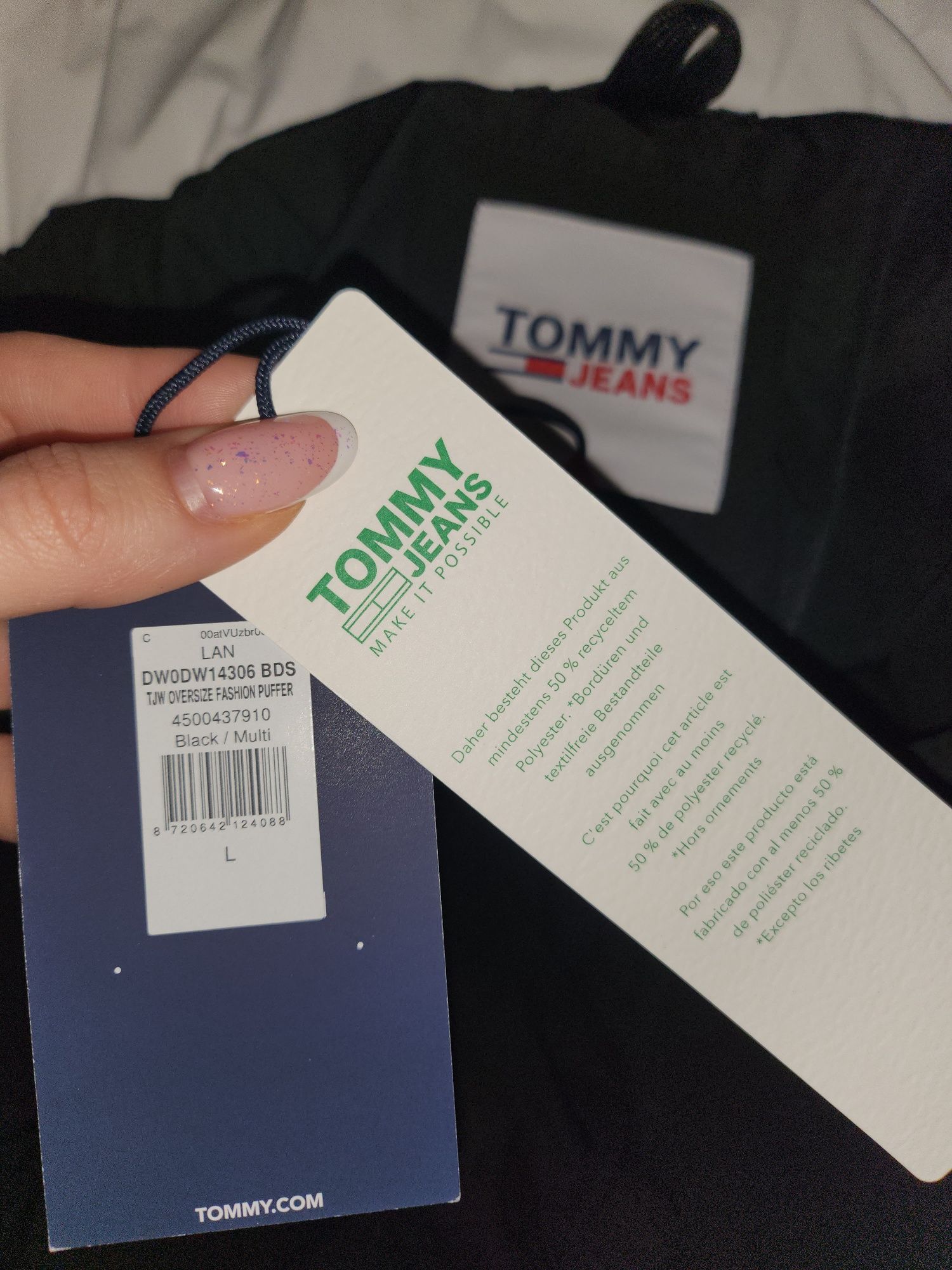 Kurtka zimowa Tommy Jeans Oversize UNISEX fashion puffer