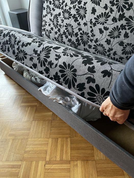 Kanapa rozkładana z komorą 120x200