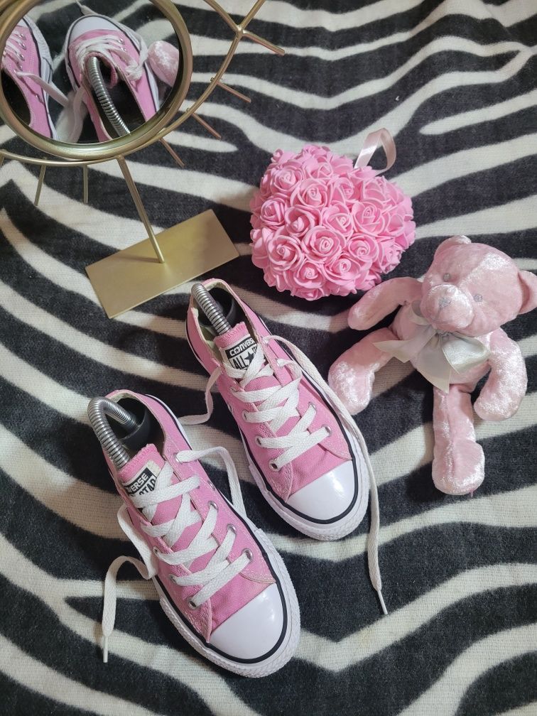 Дитячі Converse all star Chuck Taylor рожеві розовые кеды для дівчинки