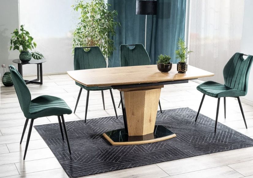 Krzesła welurowe butelkowa zieleń