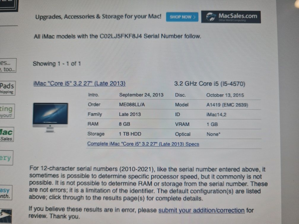 IMac de 27 com 16 Gb de RAM e com um disco ssd 480 GB
