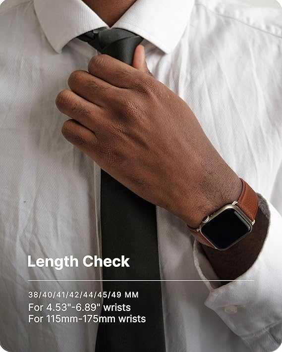 Fullmosa pasek skórzany Apple Watch SE 9/8/7/6/5/4/3 38/40/41 mm etui