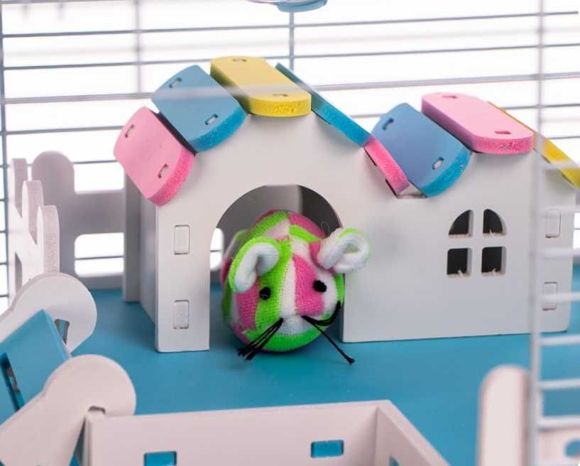 Klatka dla Chomika NOWA domek z tunelami ZESTAW dla gryzoni myszy