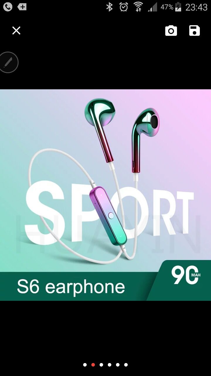 Orunjo S6 bezprzewodowe słuchawki tik tok AKG Stereo cięż